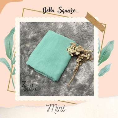 Kerudung Segi4 Bella Square Premium Hijab PollyCatton Part.2 BELLA MINT