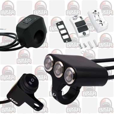 Saklar Motor Universal 1 2 3 4 5 6 Button Lampu Strobo Sirene Tembak Foglamp Lamp Feniex Whelen Ion 