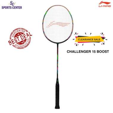 Clear Sale Raket Badminton Lining Challenger 15 Boost Black Gold
