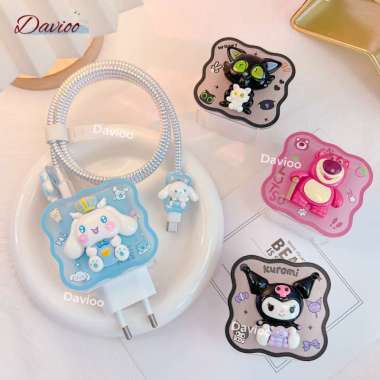 Pelindung Charger Xiaomi&Redmi&Poco 120w Motif Sanrio Lucu Banget Pelindung Kabel & Kepala Carger Ca