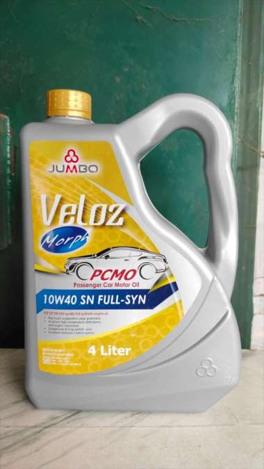 Oli Mesin Mobil Full Synthetic Jumbo Veloz Morph PCMO 10W-40 4 Liter
