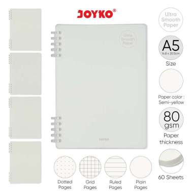Notebook Diary Agenda Buku Catatan Joyko NB-739 Ultra Smooth Paper A5 Grid