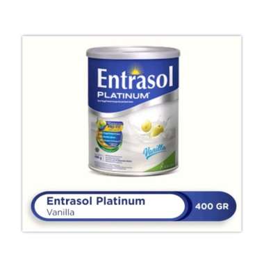 Entrasol Platinum Vanilla 400 gr Kaleng Susu Lansia