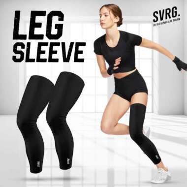 Svarga Leg Sleeve Sport Olahraga Manset Kaki Bola Pria Wanita Sepeda L Pair