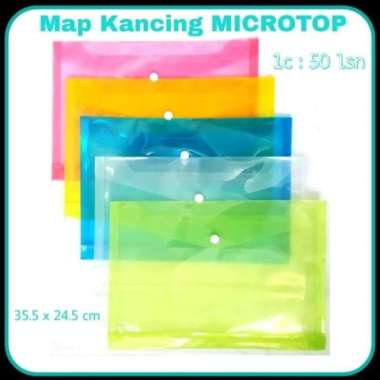 map plastik kancing folio RR / Esbee isi 12 pcs Kuning