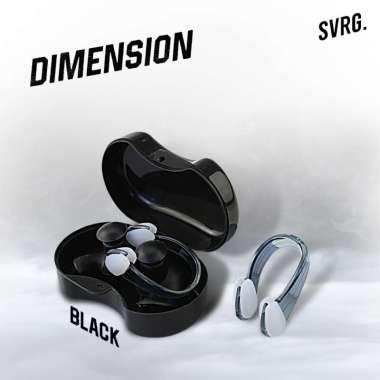 SVRG. Nose Clip & Ear Plug Renang - Penutup Hidung dan Telinga - Swim Black