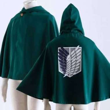 Jubah SNK Cosplay Scouting Legion Attack On Titan Eren Levi Mikasa