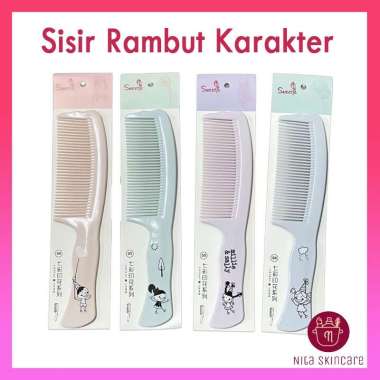 Sisir Rambut Karakter Sisir Gagang Comb Hair Sisir Wanita Lucu