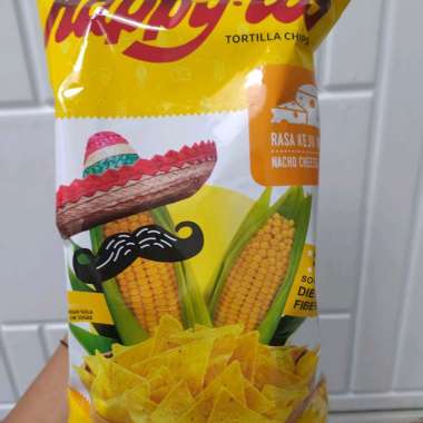 Happy tos tortilla chips rasa keju uk 140 gr