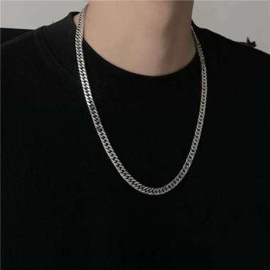 KALUNG RANTAI PRIA TITANIUM 70CM FASHION PRIA WANITA VIRAL