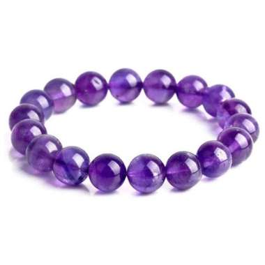 Gelang Batu Natural Amethys - Kecubung Ungu Kalimantan