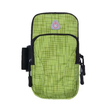 Sport Arm Bag Sarung Handphone Olahraga Tas Hp Lengan untuk Olahraga Sarung Hp Jogging Hijau
