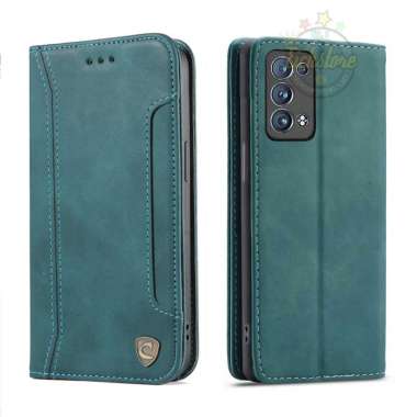 Case Oppo Reno 5 Pro 5G Super Slot Caseon C001 Case PE Leather Full 360 Degree Mewah Flip Cover Auto