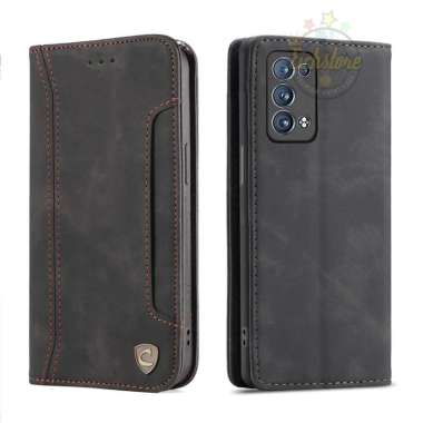 Case Oppo Reno 5 Pro 5G Super Slot Caseon C001 Case PE Leather Full 360 Degree Mewah Flip Cover Auto