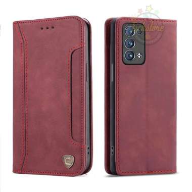 Case Oppo Reno 5 Pro 5G Super Slot Caseon C001 Case PE Leather Full 360 Degree Mewah Flip Cover Auto