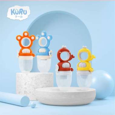 KURU Dot Empeng Bayi | Empeng Buah Sayur Putar | Baby Fruit Teether Orange