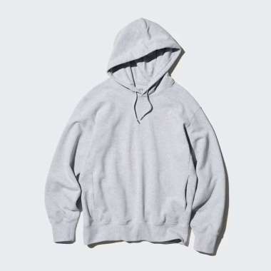 UNIQLO Pullover Sweat Hoodie pria lengan panjang gray M