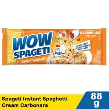 WOW Spageti Carbonara Mie WOW Spaghetti Bolognese Mie Spageti Carbonara