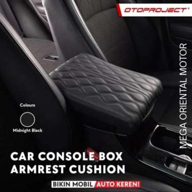 Bantalan Console Box Universal Mobil / Car Console Armrest Cushion Otoproject Warna Hitam
