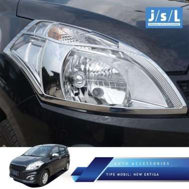 JSL Garnish Lampu Headlamp Depan Chrome Suzuki Ertiga