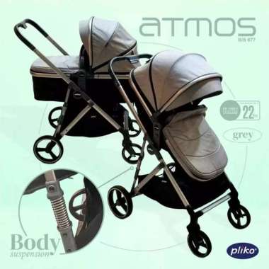Pliko Atmos B/S 677 Stroller 2in1 Kereta Dorong Baby Pram Anak Bayi Balita Reversible Bisa Dua Arah 
