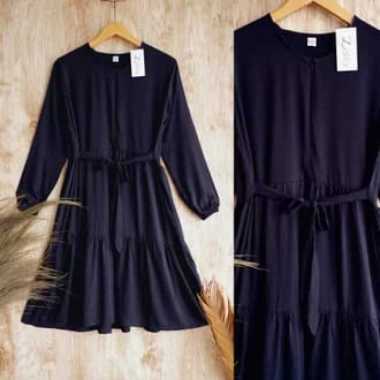 BASIC TUNIK//TUNIK MOSSCREPE//TUNIKMODERNWANITA//TUNIKREMPEL//TUNIKTERBARU2021 L biru wardah