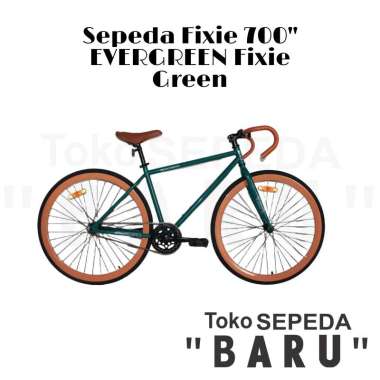 TB - Sepeda Fixie EVERGREEN Uk 700 Inch Green