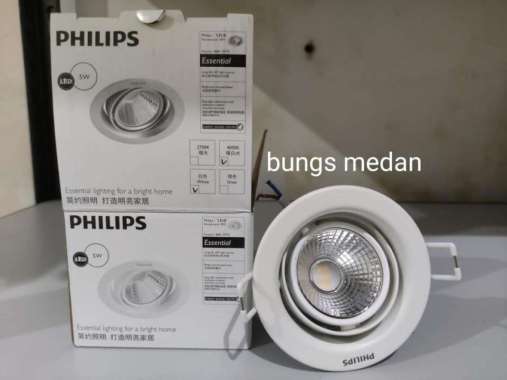LAMPU LED PHILIPS SOROT POMERON 5W 5WATT putih 4000K NW SPOT 59775