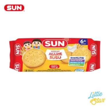 Sun Biskuit Marie Keju Roll 150Gr
