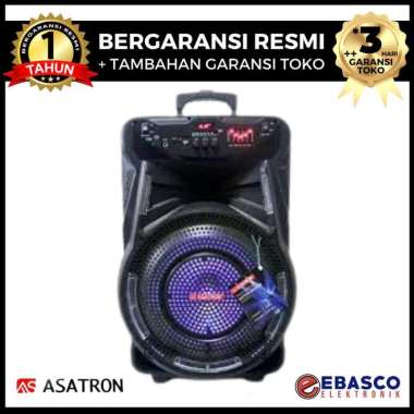 Speaker Aktif ASATRON TITANIUM - Portable 15 Inch Dengan Bluetooth