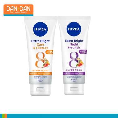 BUNDLING NIVEA Body Lotion Care & Protect + NIVEA Night Nourish Serum 180ml (126270 + 320037)