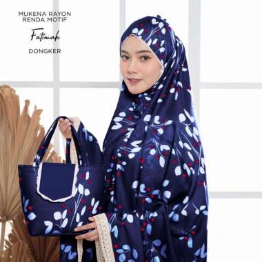 MUKENA BALI TASIK- MUKENA RENDA RAYON DEWASA MOTIF FATIMAH DONGKER