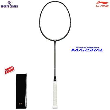 New Raket Badminton Lining Turbo Charging Marshal Black AYPU077 4UG6
