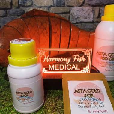 ASTA GOLD ZEAXANTHIN 5GR Ikan Kuning Yellow Fish Cichlid Louhan Koi