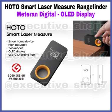 HOTO Smart Laser Measure Rangefinder - Meteran Digital - OLED Display
