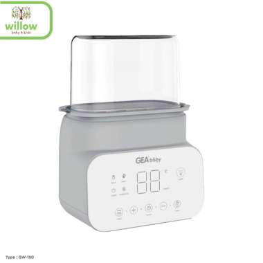 Alat Steril Botol Susu Bayi - Gea Baby Smart Digital Bottle Wamer & Sterilizer Grey