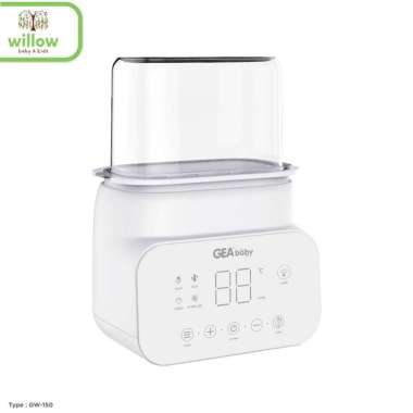 Alat Steril Botol Susu Bayi - Gea Baby Smart Digital Bottle Wamer & Sterilizer White