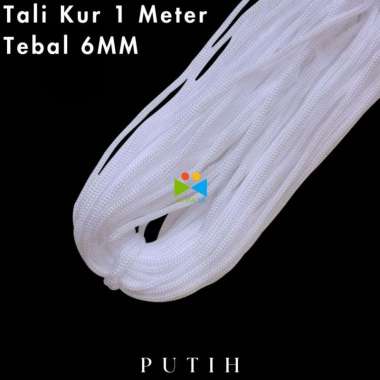 [Meteran] Tali Kur Warna Warni / Tali Kur 2mm-8mm / Tali Kur 3mm / Tali Kur Warna permeter 6mm Putih