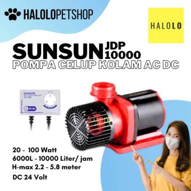 Pompa Celup Kolam Ikan Pompa SUNSUN JDP 10000 Ouput Arus DC