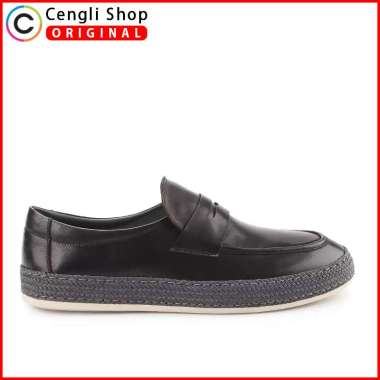 OBERMAIN SEPATU LOAFER PRIA ORIGINAL PANSUS LOAFERS KULIT ASLI ORI ABU TUA DARK GREY OM30