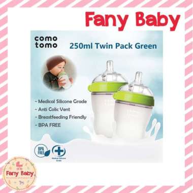 COMOTOMO BABY BOTTLE 150ML & 250ML TWIN 250ML Green