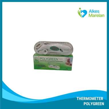 Termometer Infrared Polygreen KI-8176 - 2-in-1 Telinga dan Dahi, Akurat dalam 1 Detik