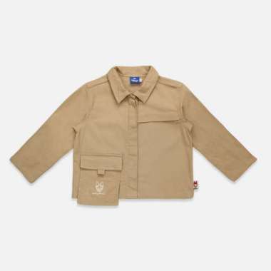 Rodeo Junior Linen Jakcet/ Jacket Woven Anak Perempuan Khaky/ Daisy Be Amazing L