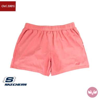 Skechers Shorts Celana Wanita Pink Peach Skechers Original 100% Celana Pendek Wanita Skechers Celana