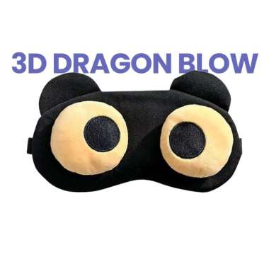 Goto Dreamy Sleeping Mask Penutup Mata Tidur Eye Cover Karakter Lucu 3D DRAGON BLOW
