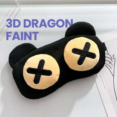 Goto Dreamy Sleeping Mask Penutup Mata Tidur Eye Cover Karakter Lucu 3D DRAGON FAINT