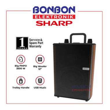 SHARP Speaker Active CBOX-TRB12MBO / Speaker System Trolly Series CBOX TRB12MBO 50 Watt