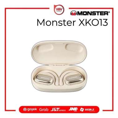 Monster XKO13 Earhook Earphone Headphone Wireless Bluetooth TWS Headset Beige