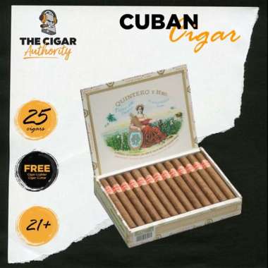 Quintero Panetelas [ Box of 25 Sticks ] Cuba Cigar Cerutu