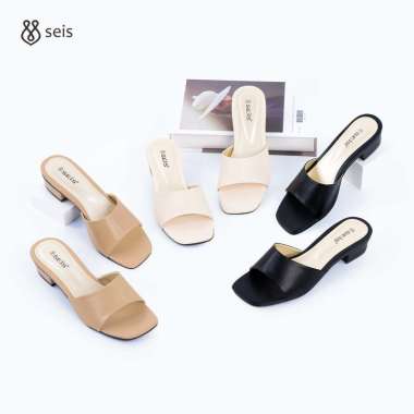 SEIS Verona Sandal Heels Wanita Hak 3 cm 40 CREAM